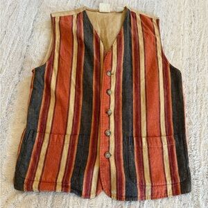 vintage G.H Bass& Co. vest since 1876  linen sizes M